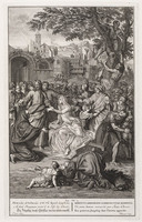 KG 12246
<br/>
Een gestorven jongeling wordt door Christus opgewekt.
<br/>
<em>Bleyswijck, François van (1671-1746)</em>